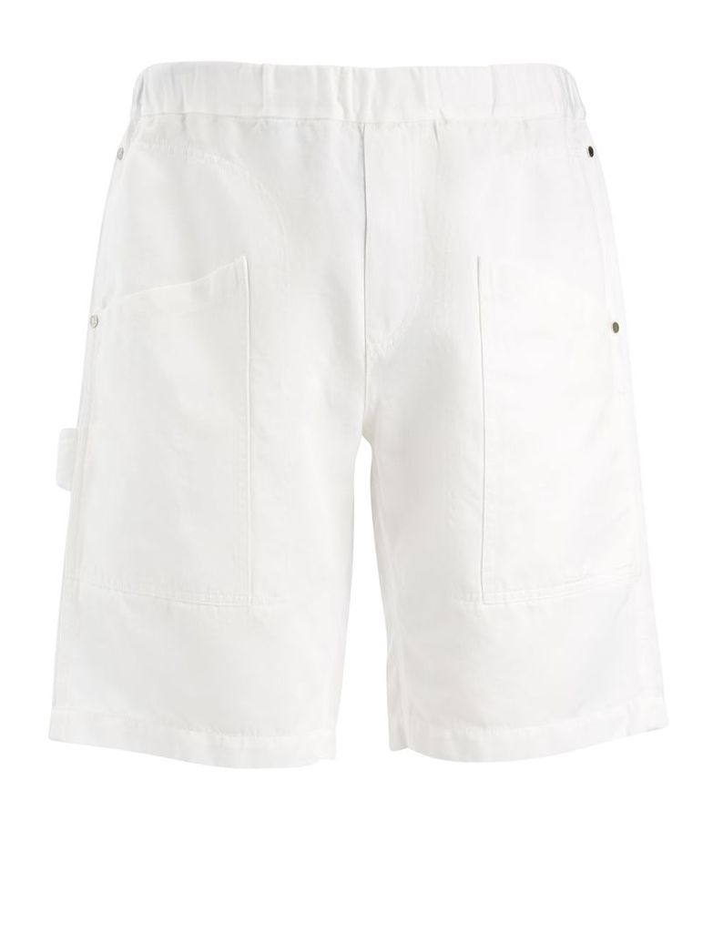 Linen Cotton Angus Shorts in White