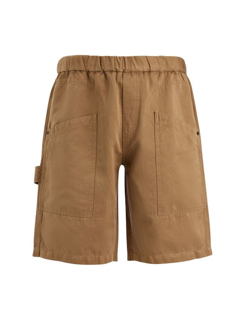 Linen Cotton Angus Shorts in Clay