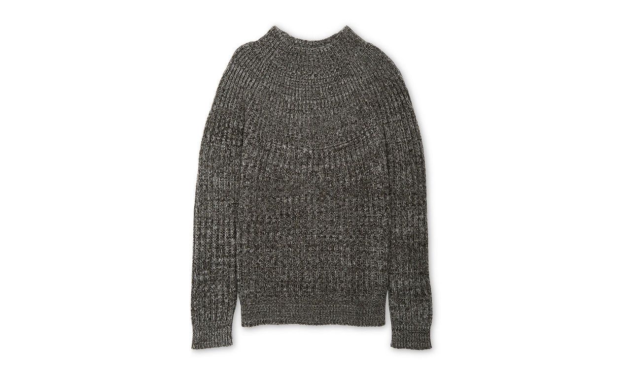 Funnel Neck Melange Sweater