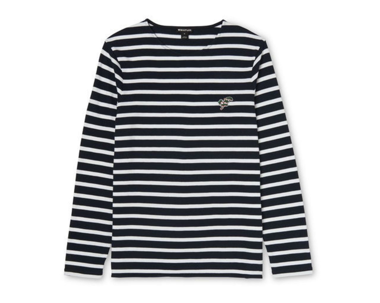 Breton Long Sleeve Patched Tee