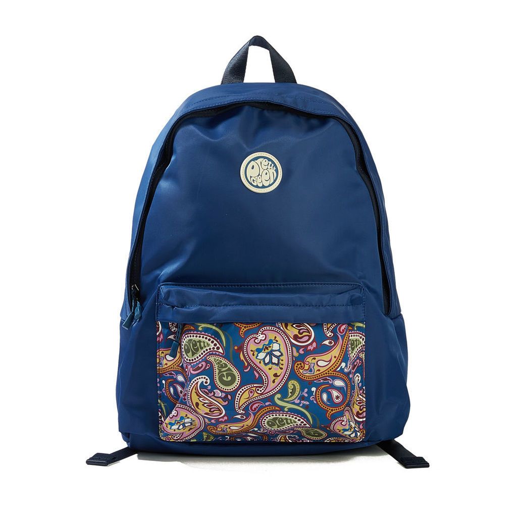 Pretty Green Men's Nylon Backpack With Paisley Pocket - Vintage - One Size