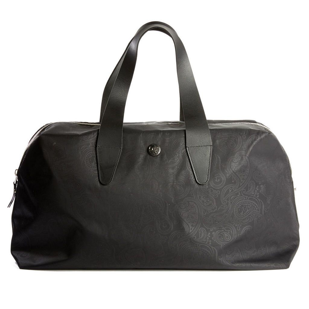 Pretty Green Men's Paisley Jaquard Holdall - Black - One Size