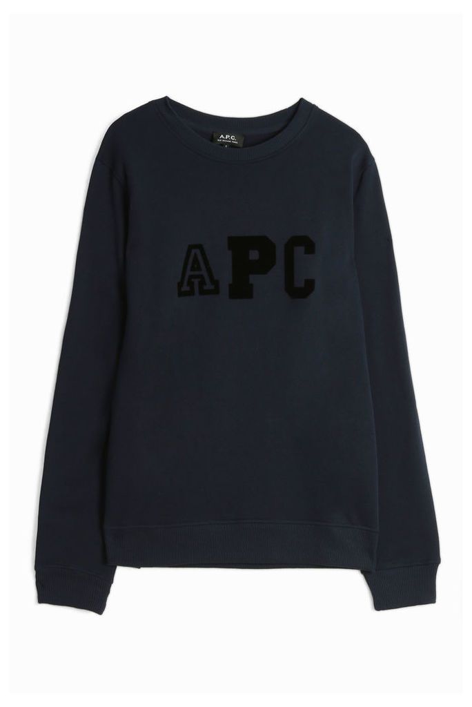 A.p.c. Men`s Apc Logo College Sweater Boutique1