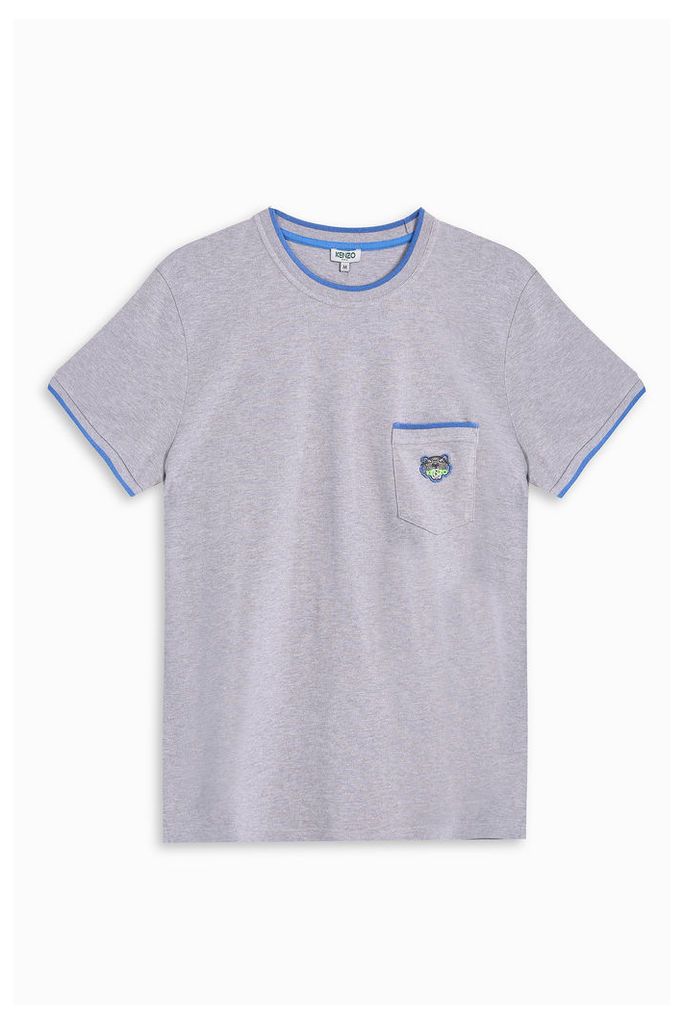 Kenzo Men`s Fluro Trim Pique T-shirt Boutique1