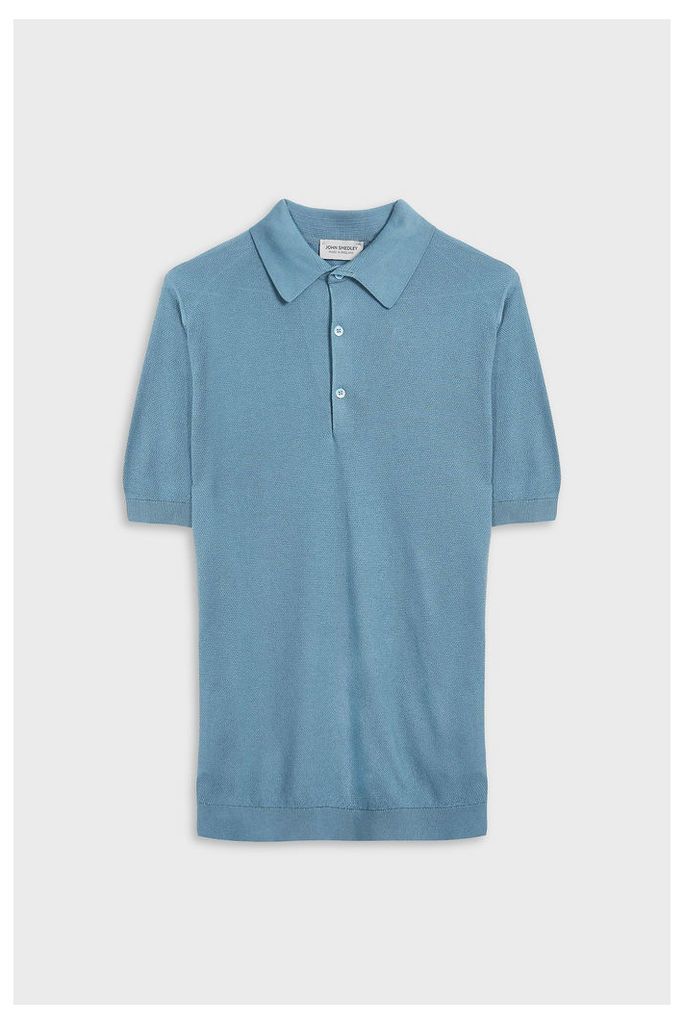 John Smedley Men`s Roth Short Sleeve Cotton Polo Shirt Boutique1