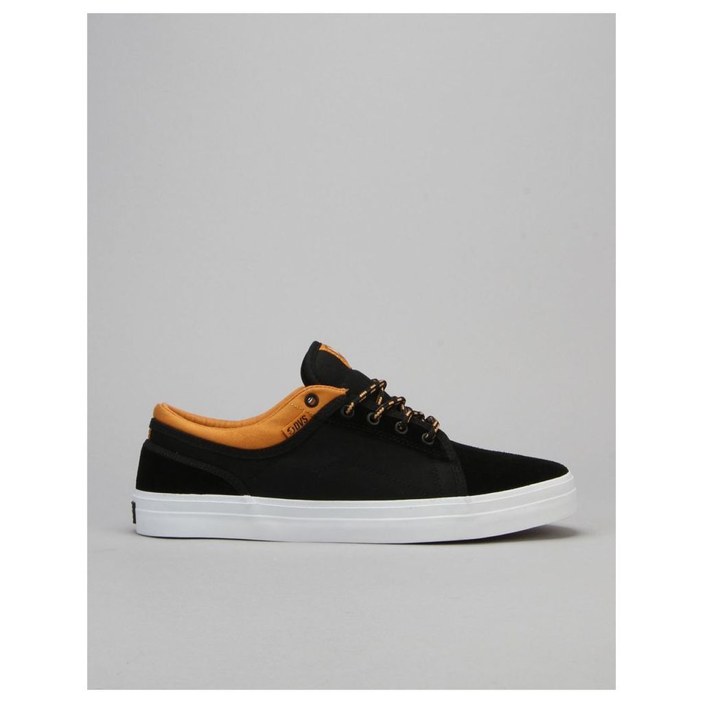 DVS Aversa Skate Shoes - Black/Tan Suede - Canvas x Wallin (UK 7)