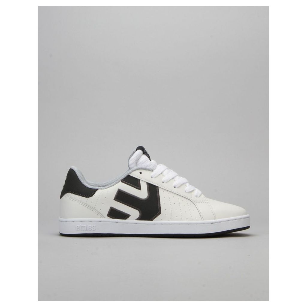 Etnies Fader LS Skate Shoes - White/Grey/Grey (UK 6)
