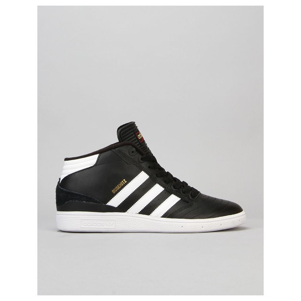 Adidas Busenitz Pro Mid Skate Shoes - Black/White/Gold (UK 7)
