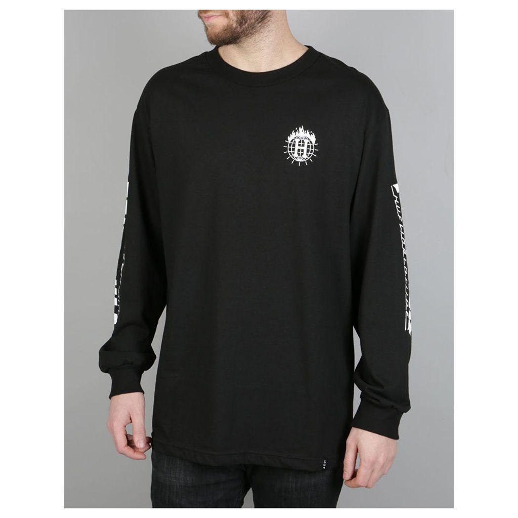 HUF x Thrasher TDS L/S T-Shirt - Black (S)