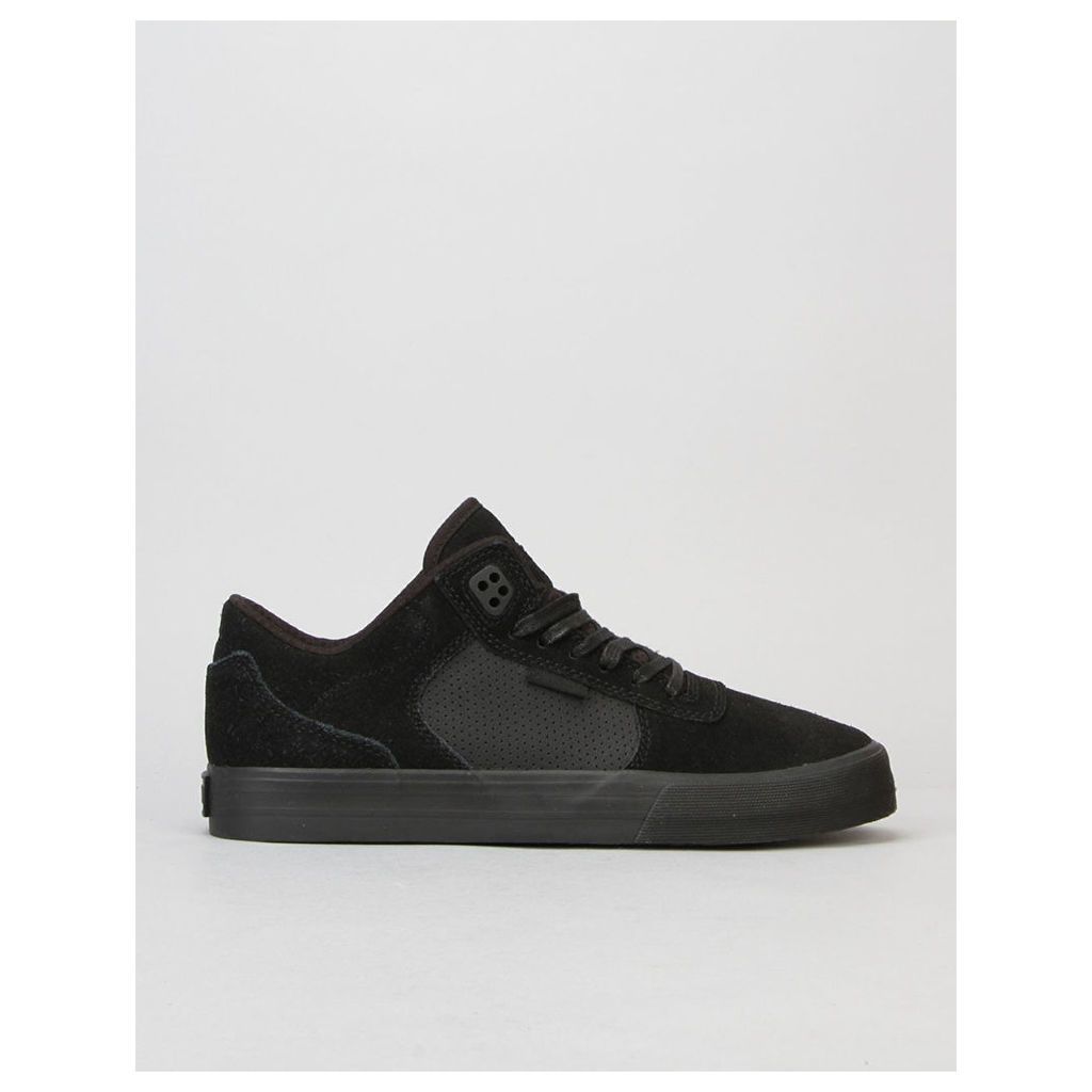 Supra Ellington Vulc Skate Shoes - Black/Black/Black (UK 8.5)