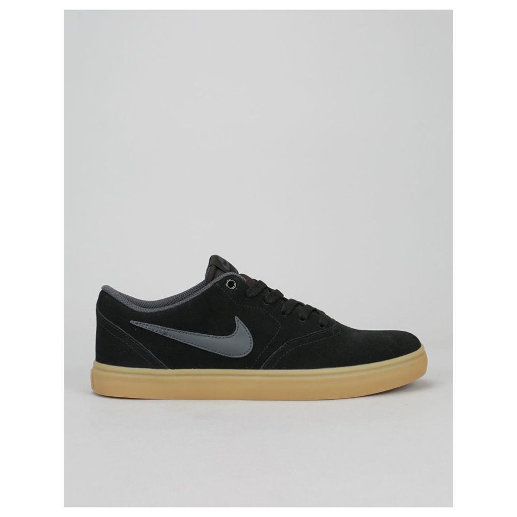 Nike SB Check Solarsoft Skate Shoes - Black/Anthracite -Gum Dark Brown (UK 10.5)