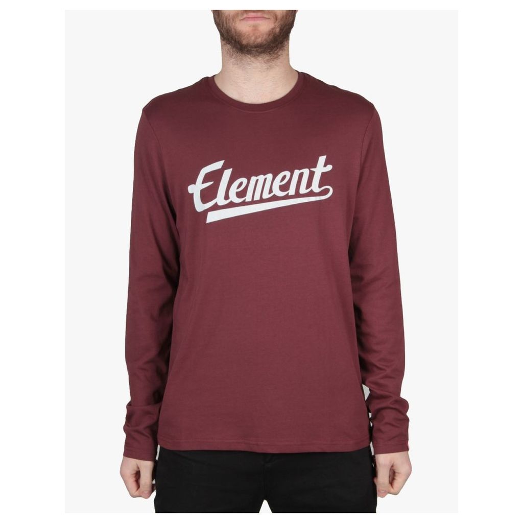 Element Signature L/S T-Shirt - Wine (L)