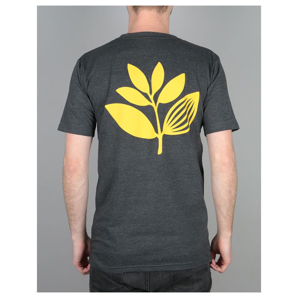 Magenta Plant T-Shirt - Dark Heather (L)