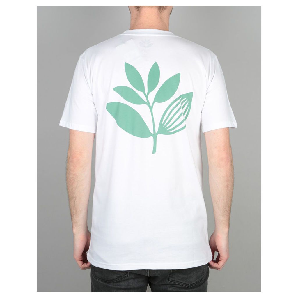 Magenta Plant T-Shirt - White (L)