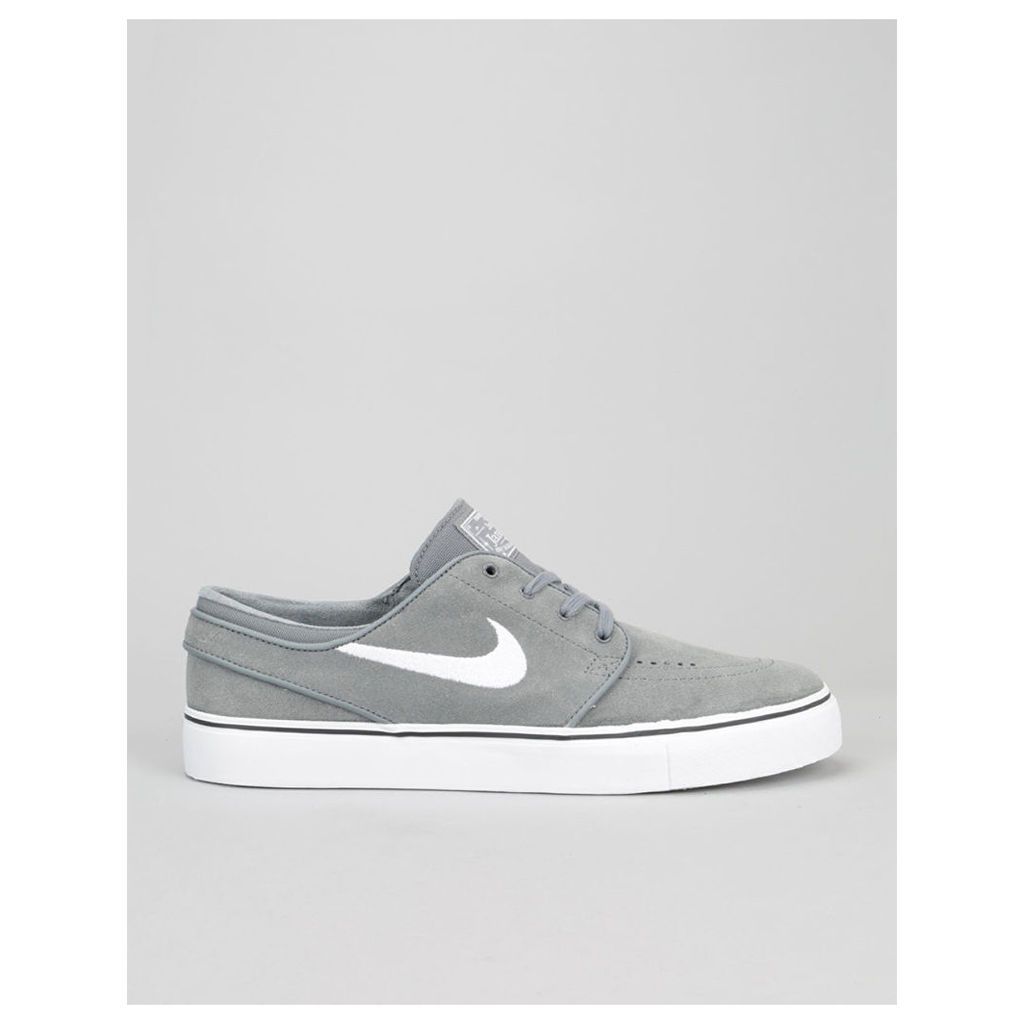 Nike SB Zoom Stefan Janoski Skate Shoes - Cool Grey/White-Black (UK 7)
