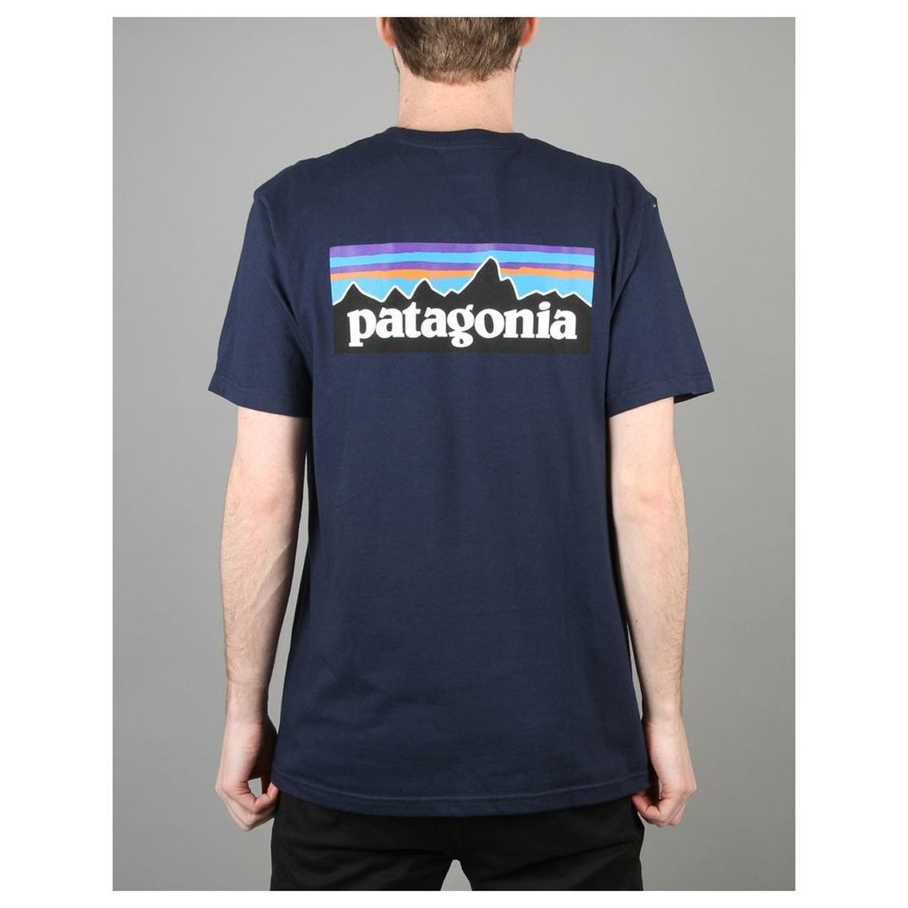 Patagonia P-6 Logo T-Shirt - Classic Navy (M)