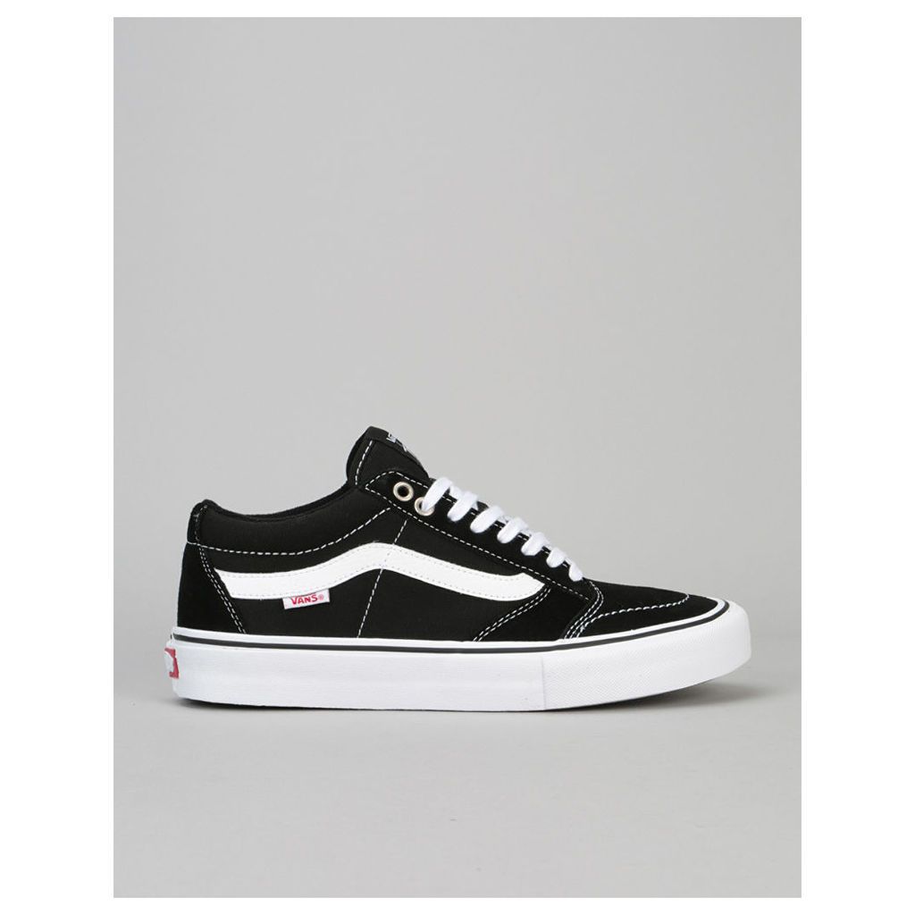 Vans TNT SG Pro Skate Shoes - Black/White (UK 7)