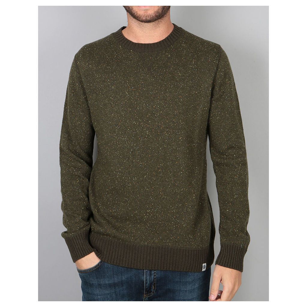 Element Kayden Knitted Sweatshirt - Moss Green (L)
