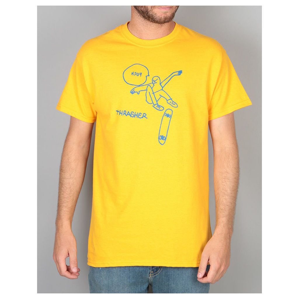 Thrasher KCUF T-Shirt - Gold (M)