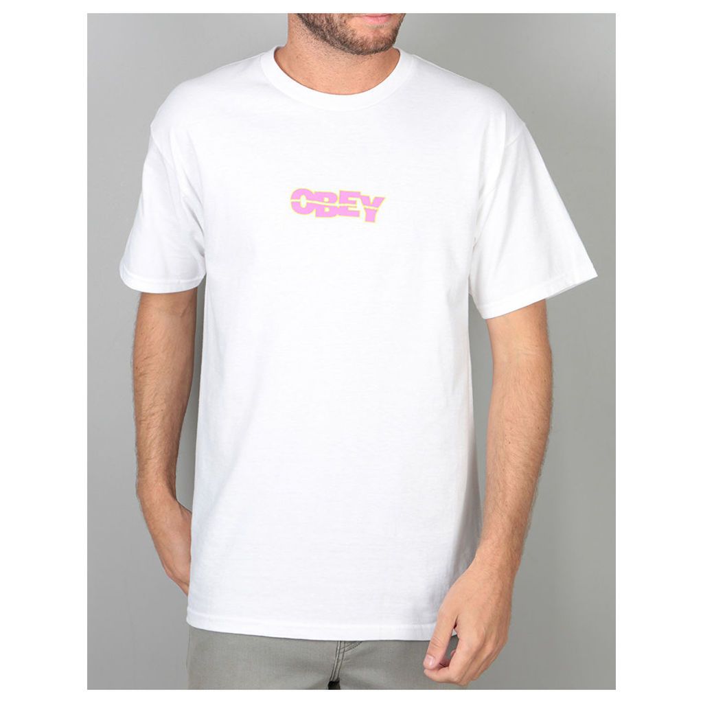 Obey Ripped T-Shirt - White (L)