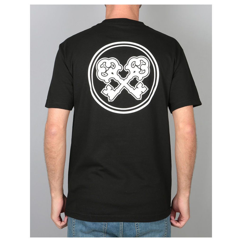 Skeleton Key Cross Keys T-Shirt - Black (L)