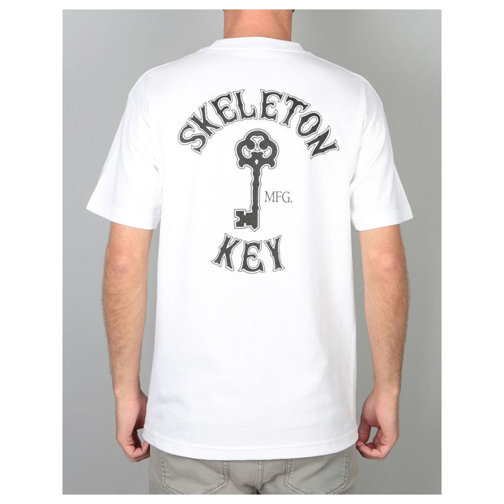 Skeleton Key Branded Key T-Shirt - White (L)