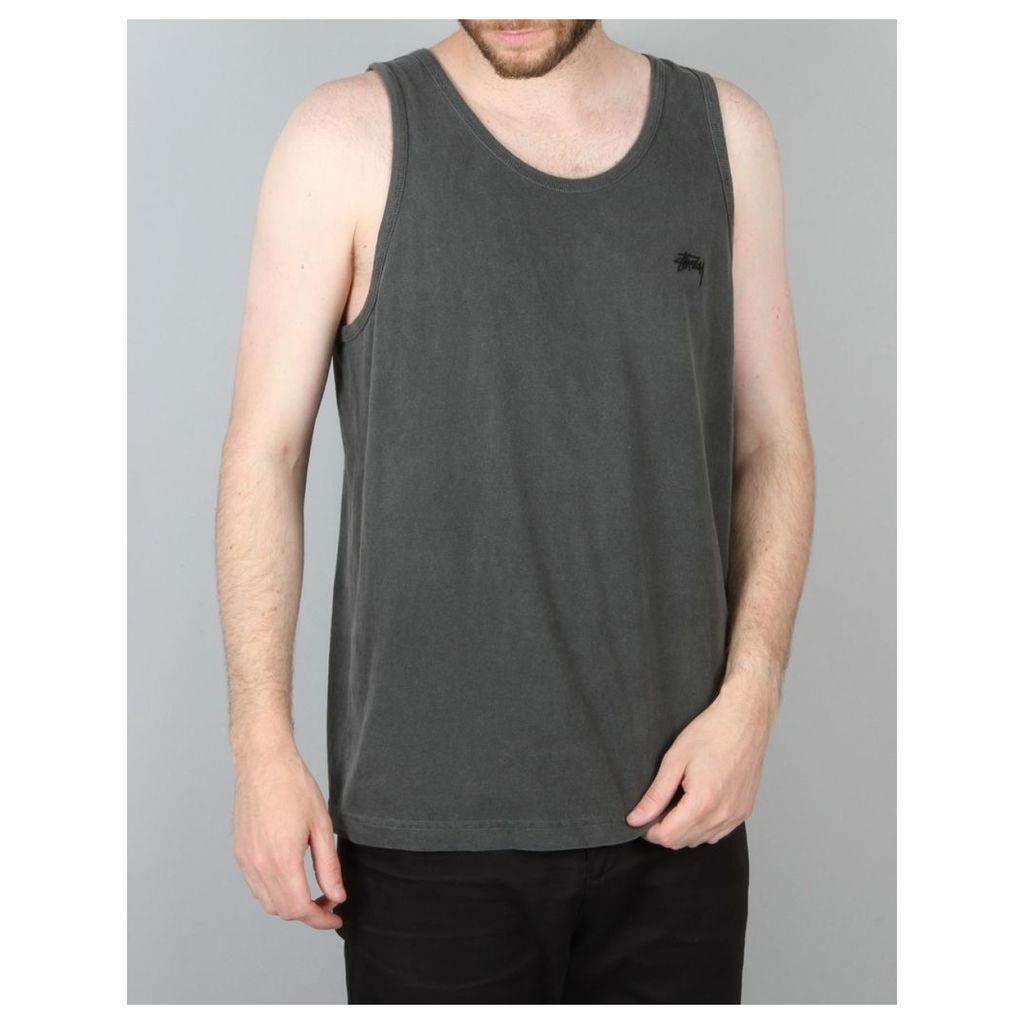 StÃ¼ssy Small Stock Embroidery Tank - Black (S)