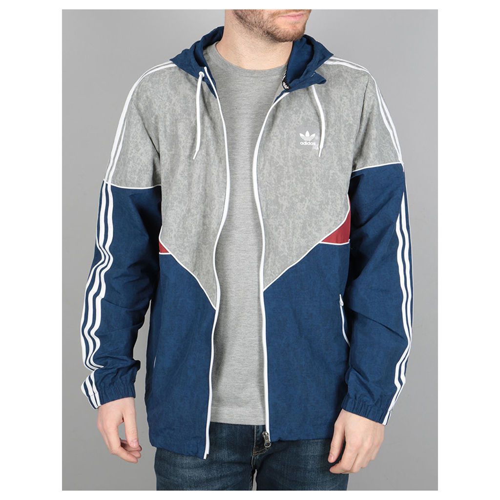 Adidas Colorado Nautical Jacket - Mystery Blue/ Red/Solid Grey/White (L)