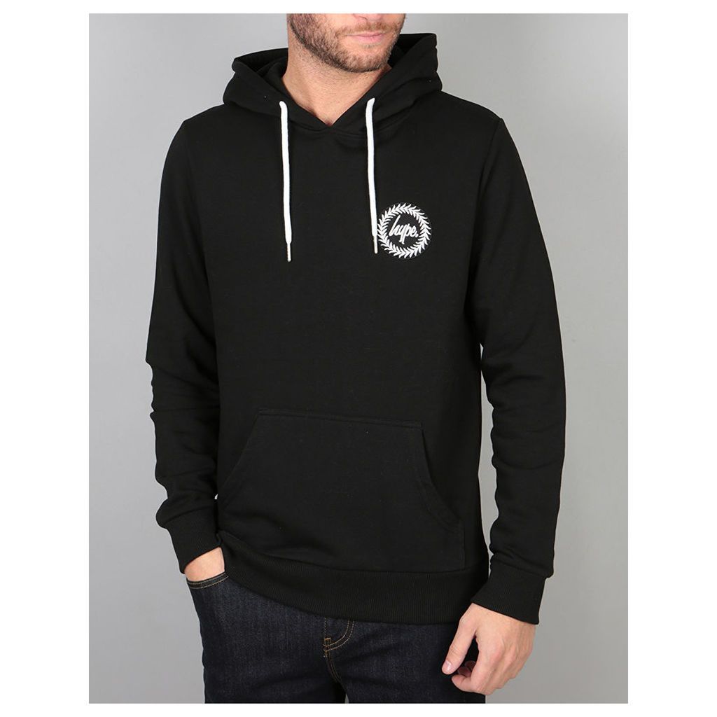 Hype Crest Pullover Hoodie - Black (X Small)
