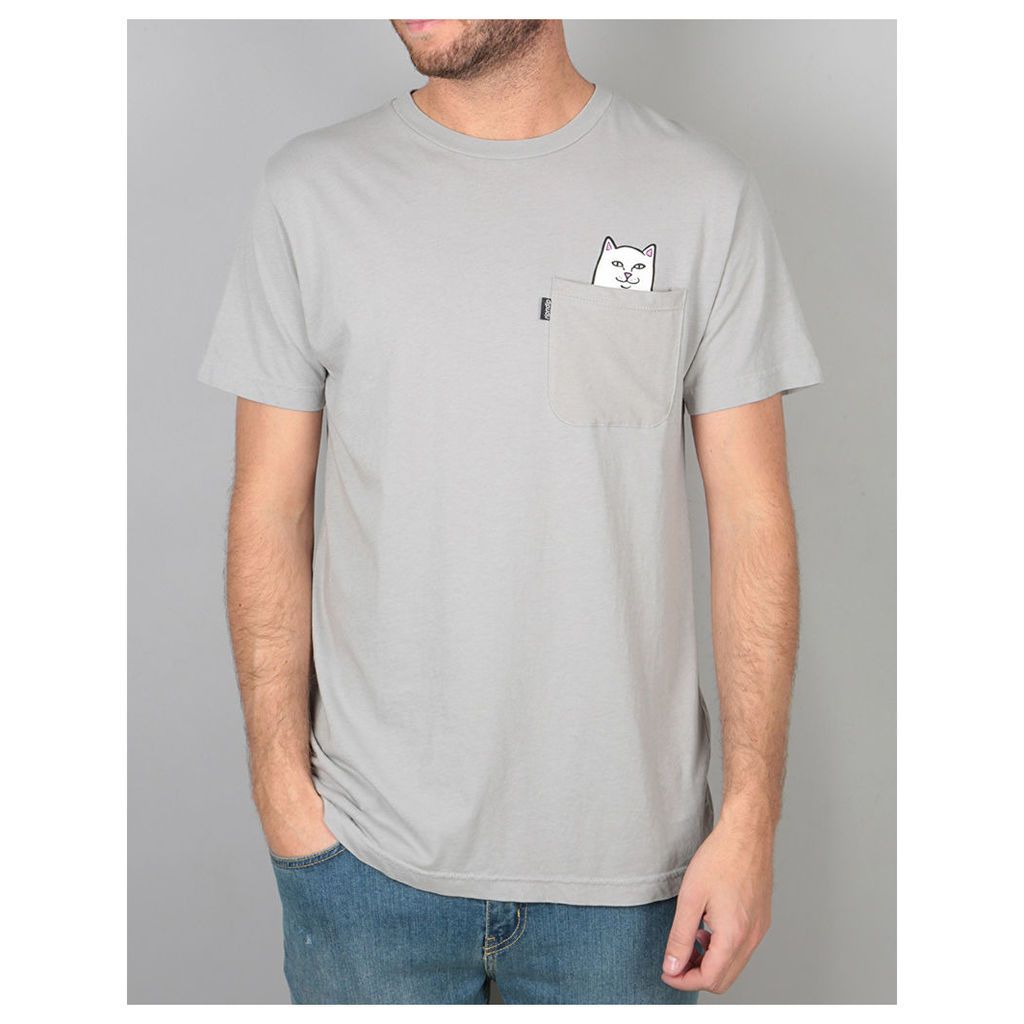 RIPNDIP Lord Nermal Pocket T-Shirt - Grey (L)