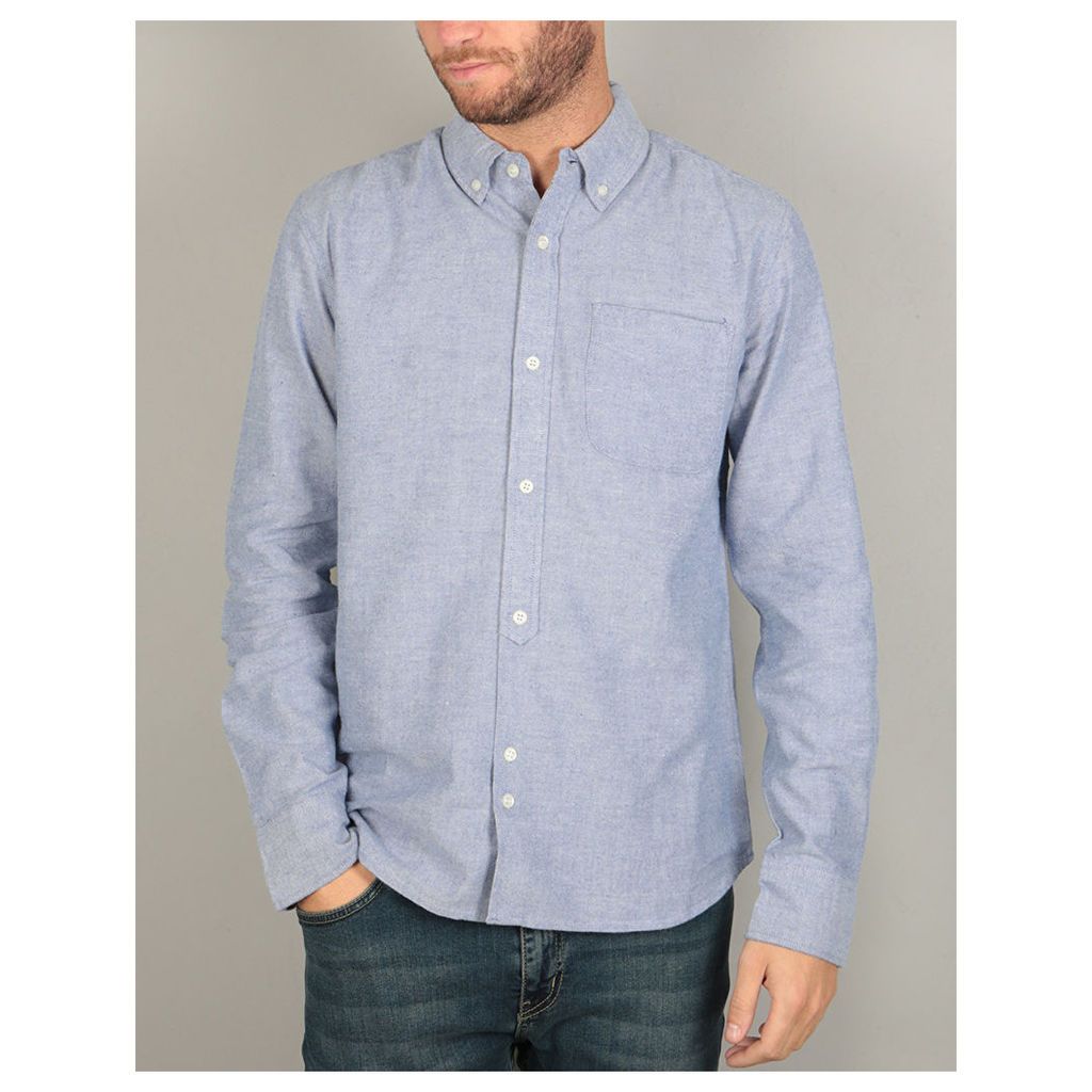 Bellfield Skansen L/S Shirt - Blue (S)