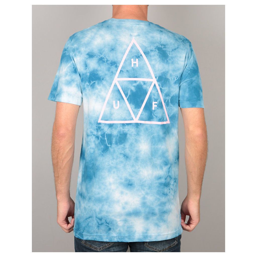 HUF Washed Triple Triangle T-Shirt - Blue (M)