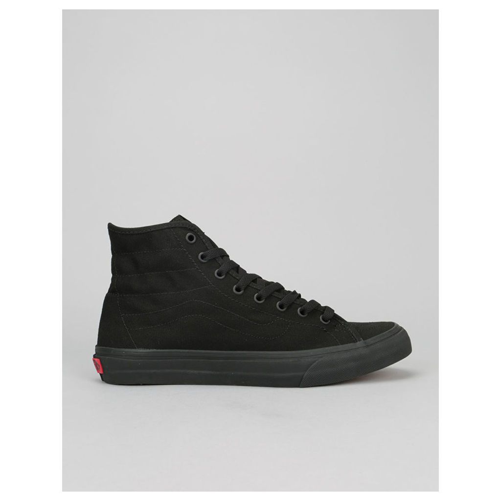 Vans Sk8-Hi Decon Skate Shoes - (Canvas) Black/Black (UK 6)