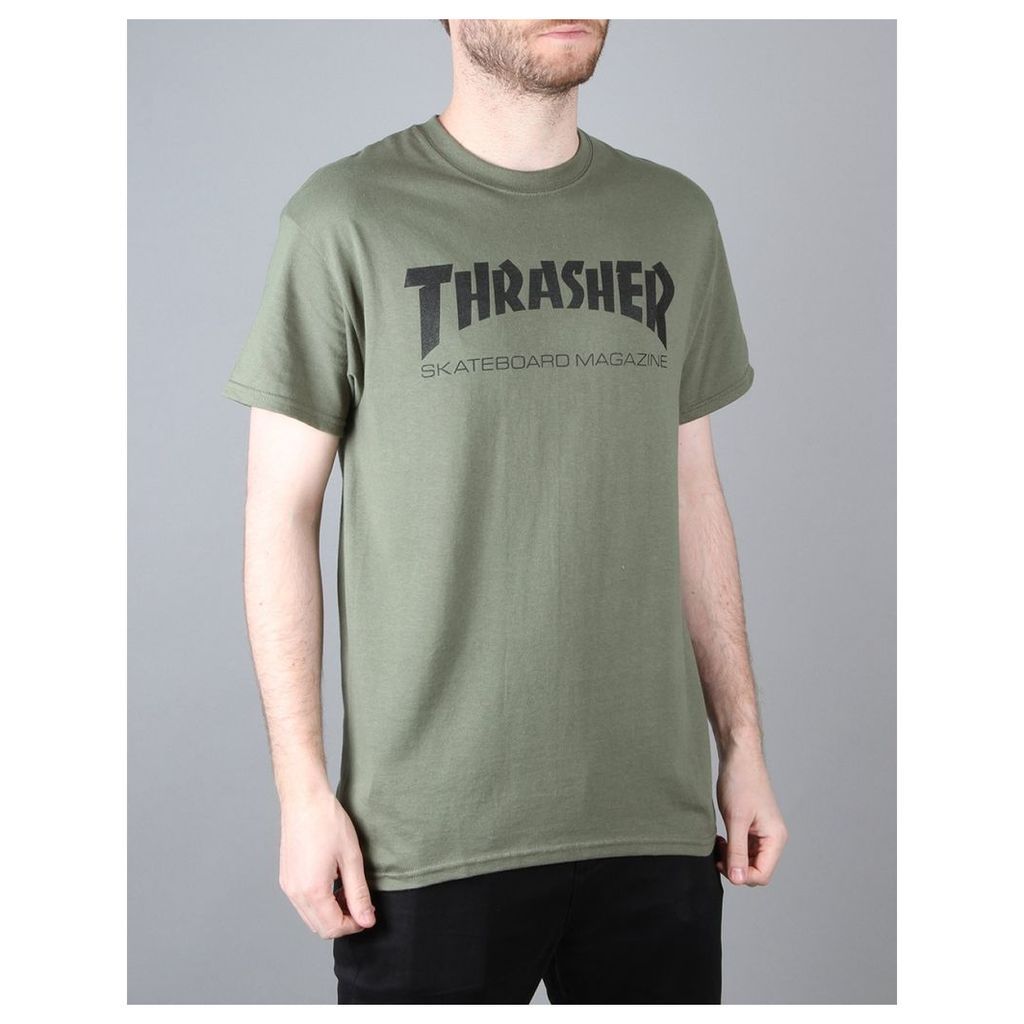 Thrasher Skate Mag T-Shirt - Army Green (S)