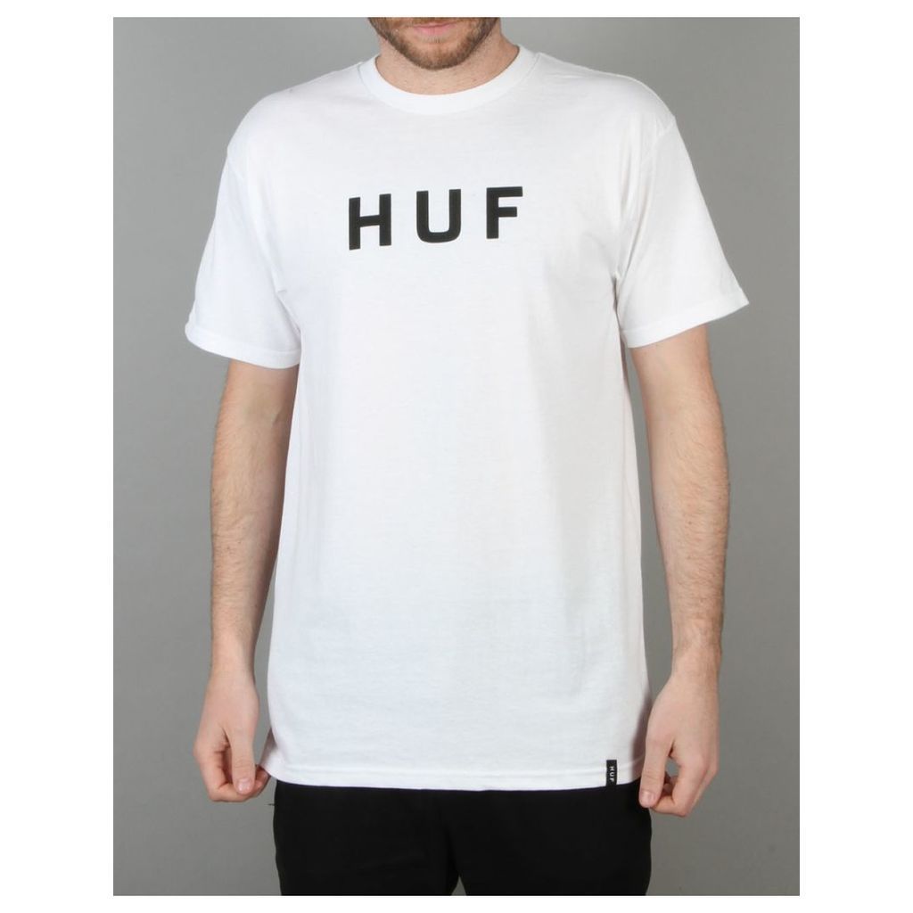 HUF Original Logo T-Shirt - White (XL)
