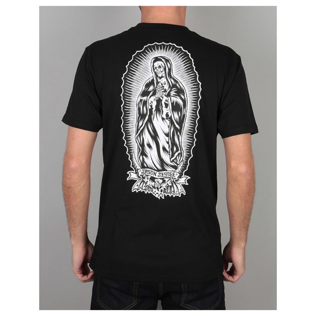 Santa Cruz Bone Guadalupe T-Shirt - Black (S)