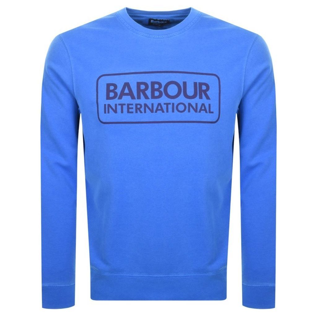 Barbour International Crew Neck Sweatshirt Blue