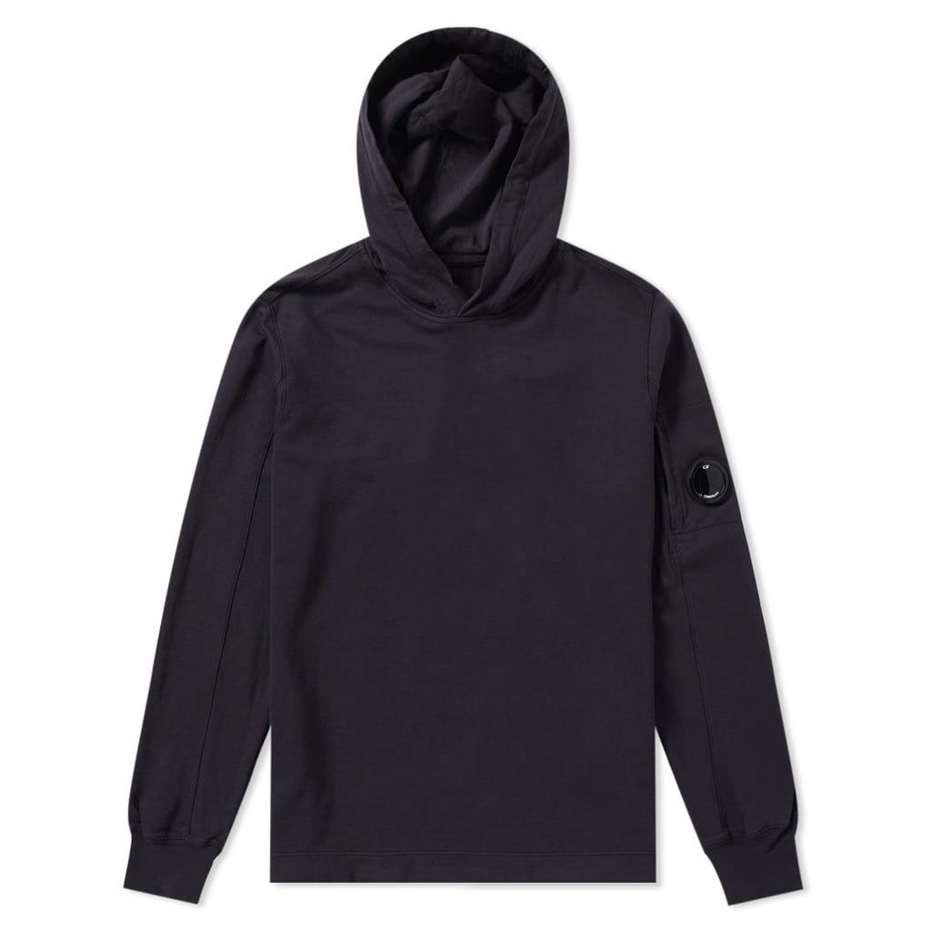 C.P. Company Arm Lens Popover Hoody Washed Black