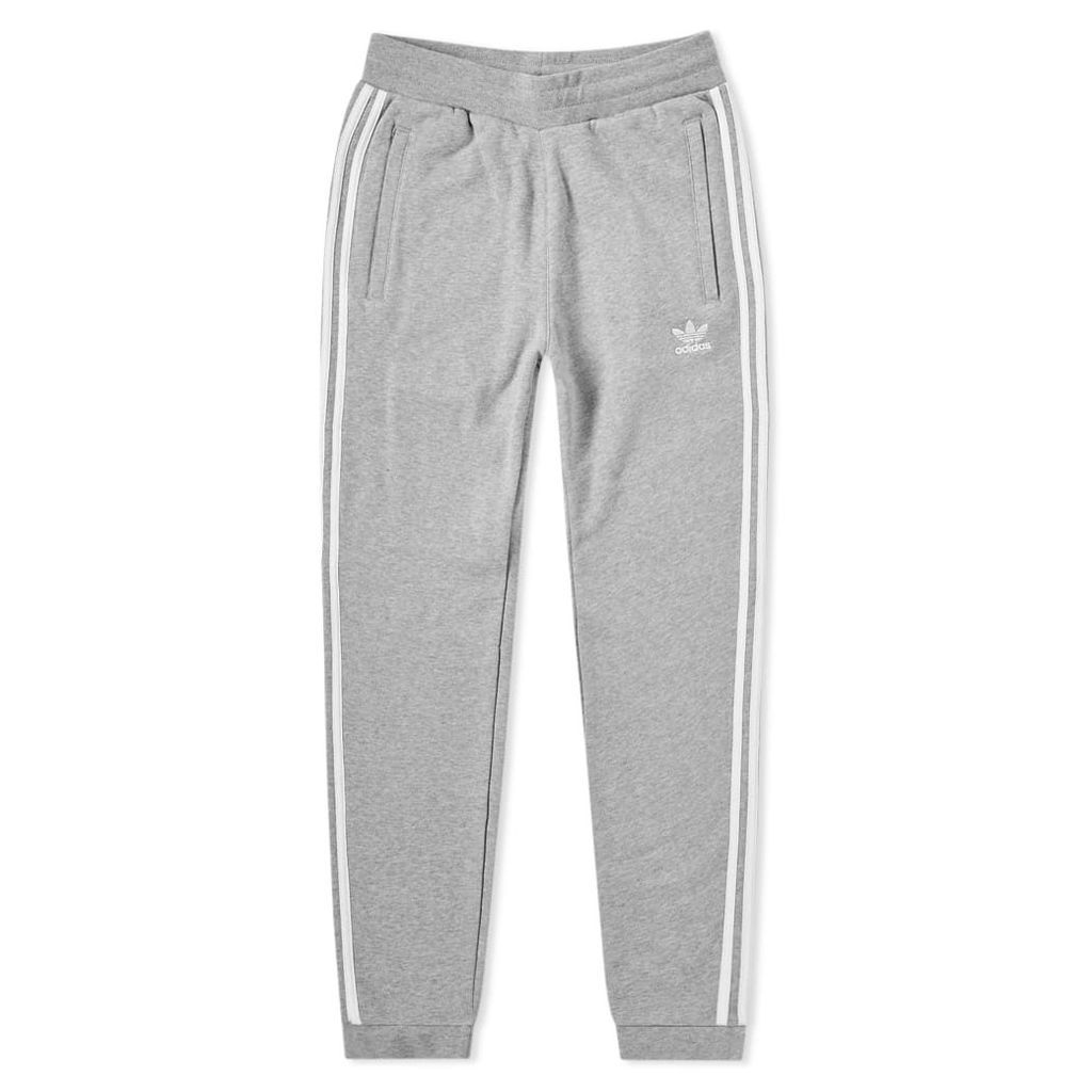 Adidas 3 Stripe Sweat Pant Medium Grey Heather