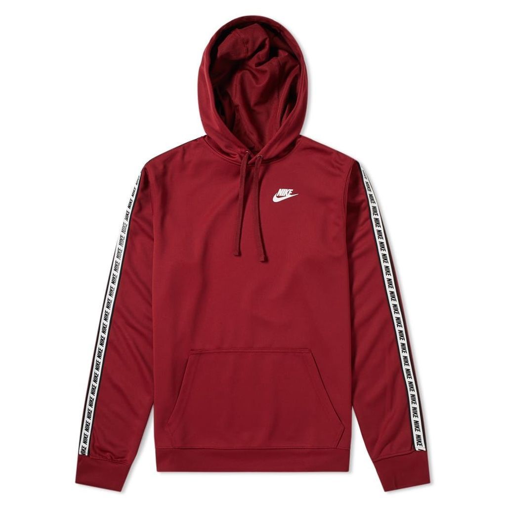 Nike Repeat Poly Pullover Hoody Team Red & White
