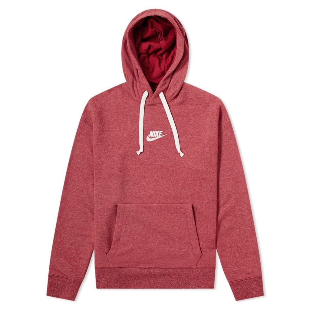 Nike Heritage Pullover Hoody Red Crush Heather & Sail