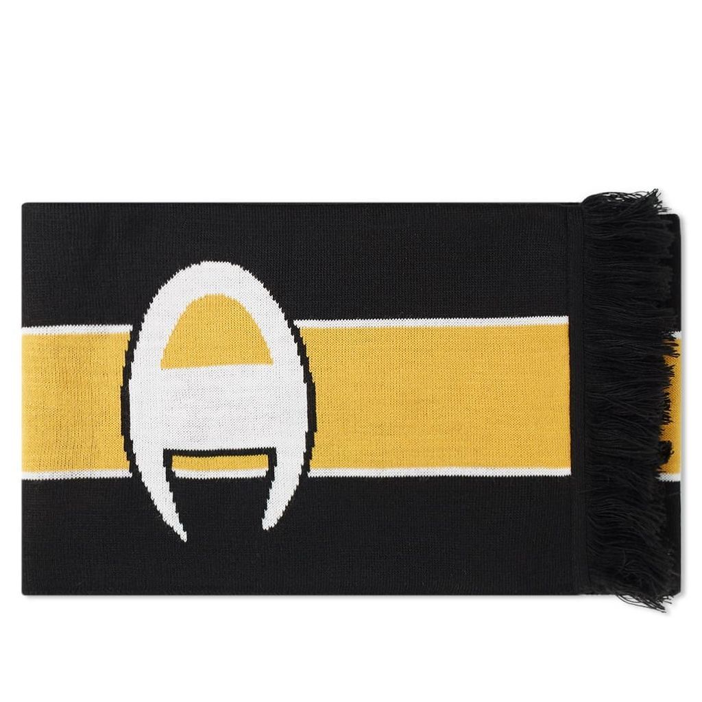 Champion Reverse Weave Logo Football Scarf Black & Turmeric