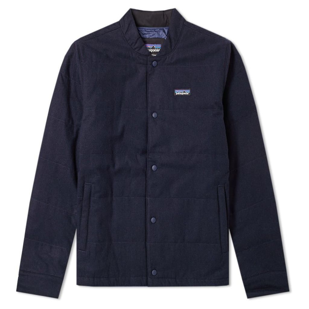 Patagonia Recycled Wool Bomber Jacket Classic Navy