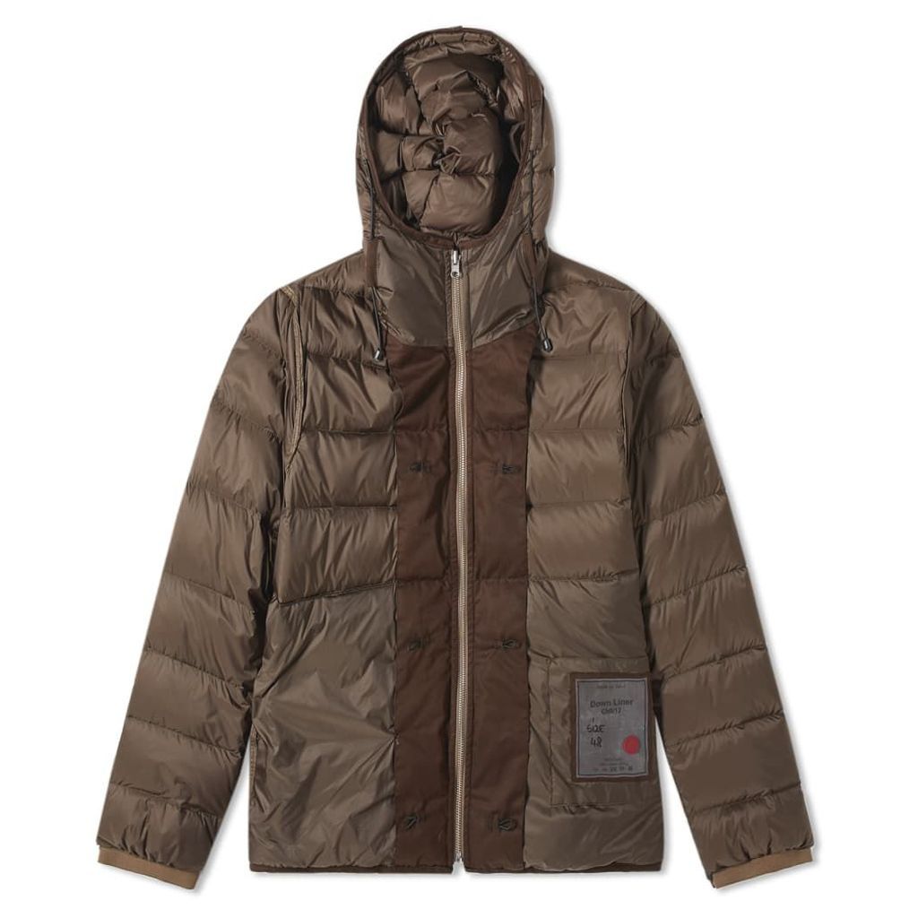 Ten C Hooded Down Jacket Olive