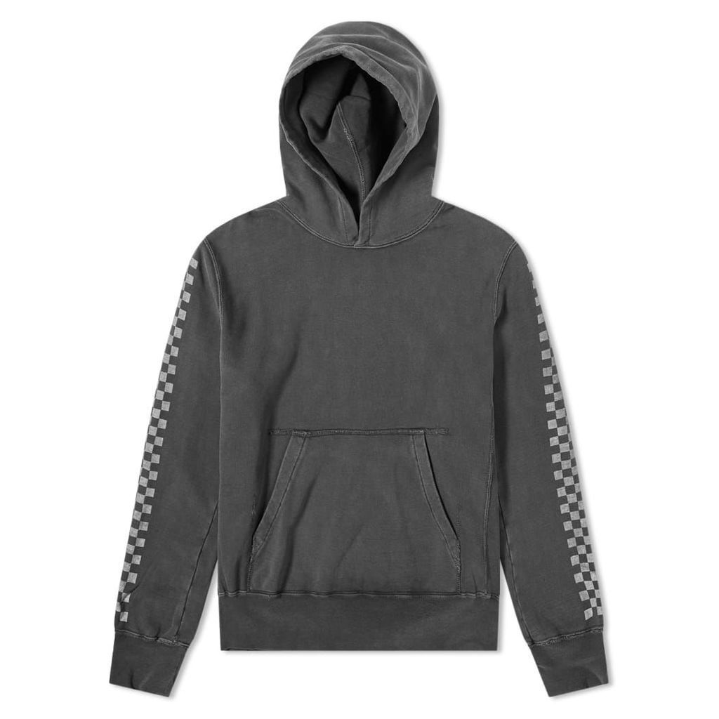 Remi Relief Checkerboard Taped Hoody Black