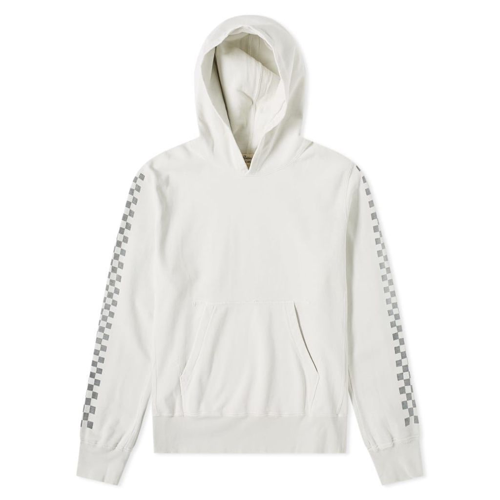 Remi Relief Checkerboard Taped Hoody Off White