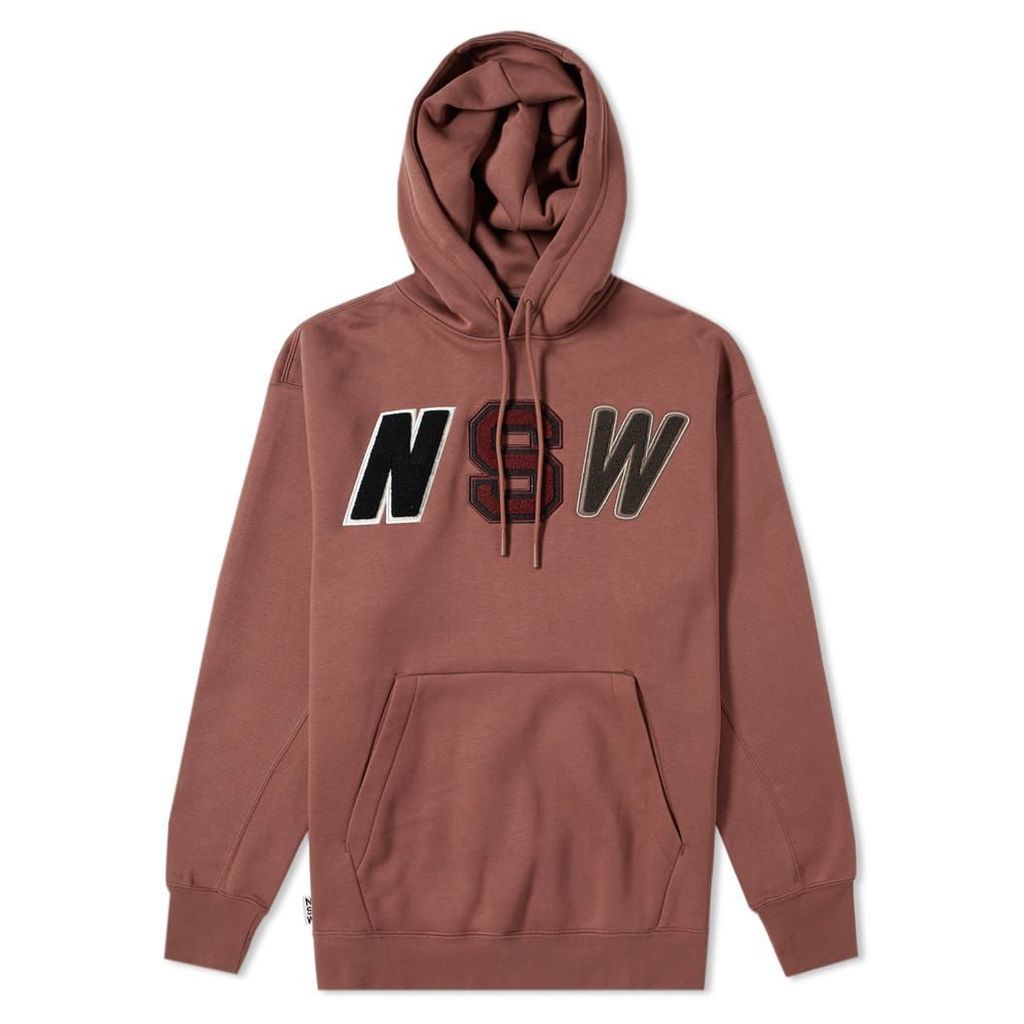 Nike Pullover Fleece Hoody Red Sepia