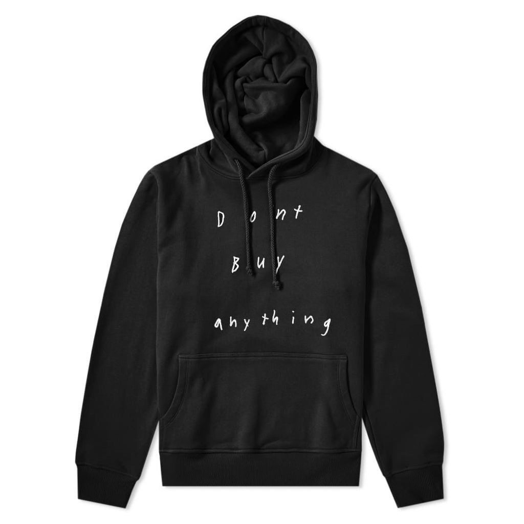 424 x Sean from Texas Don't Buy Anything Hoody Black