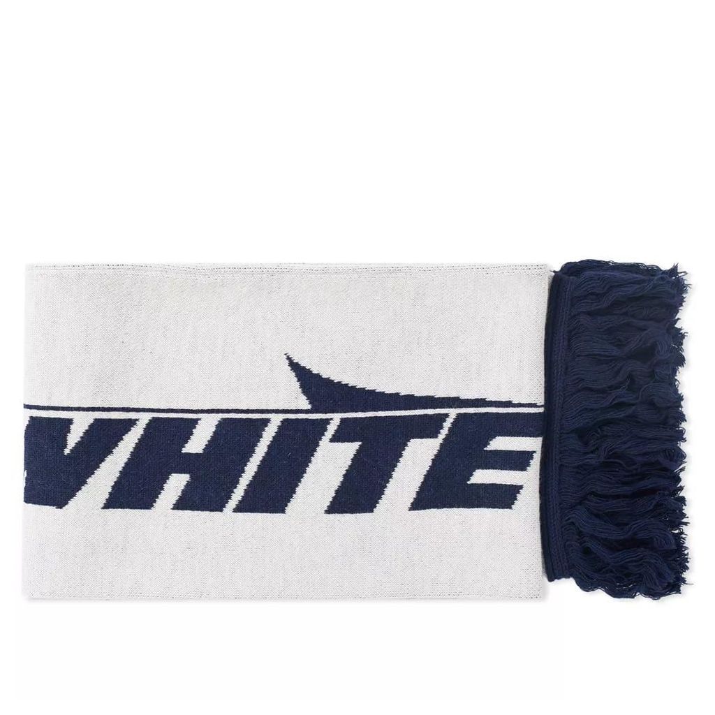 Off-White Wing Off Scarf White & Blue