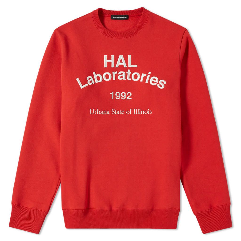 Undercover HAL Laboratories Crew Sweat Red
